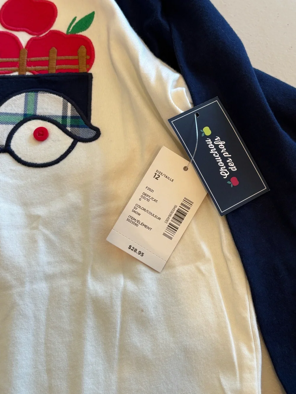 Set/2 Gymboree Red Heartbreaker Sweatshirt & Navy-White Apple Truck Tee Set